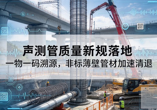 当雄声测管质量新规落地，一物一码溯源，非标薄壁管材加速清退
